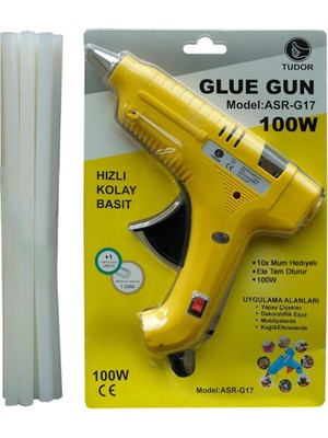 Buççin Online Mağaza Sıcak Silikon Tabancası 100WATT 10 Adet 11 mm Silikon