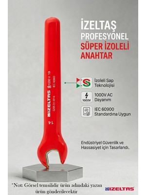 Buççin Online Mağaza 13MM 1000V Süper Izoleli Çatal Bir Ağız Anahtar