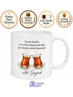Tupya Gift Kırıkkale Dost Sohbeti Temalı Kupa Bardak Özel Tasarım Hediye