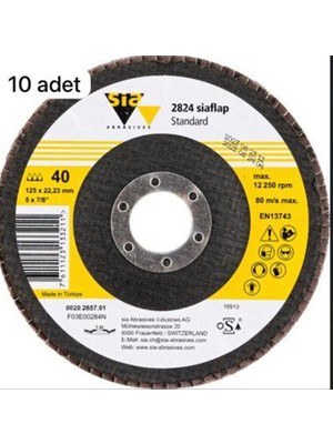 Buççin Online Mağaza Flap Disk Katlı Zımpara 125MM 80 Kum Zr 10 Adet Avantaj Paket