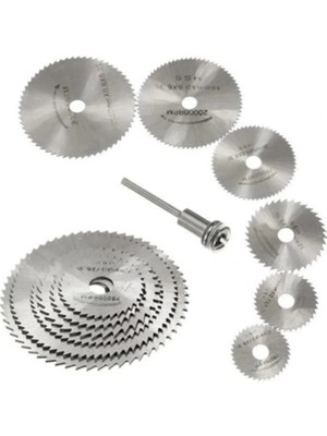 Buççin Online Mağaza Metal 6 Parça Mini Matkap Ucu Ahşap Kesme Yuvarlak Çelik Bıçak Disk Testere Seti Kiti