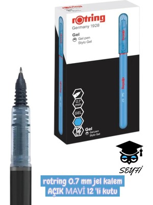 Rotring 0.7 mm Jel Kalem 12 'li Kutu