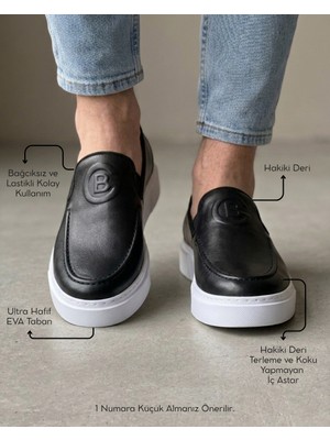 Derify Hakiki Deri Erkek Günlük Ayakkabı, Loafer Ayakkabı, Hafif Ayakkabı, Yazlık Ayakkab