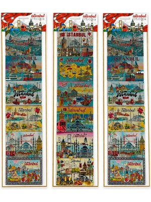 Magicool Istanbul Temalı Silikon Buzdolapı Süsü Magnet 6'lı Set ALK5809