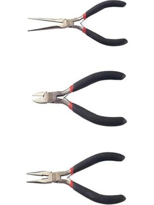 Buççin Online Mağaza PY-017 Mini Yankeski Düz ve Ince Uçlu Kargaburun 3 Lü Set