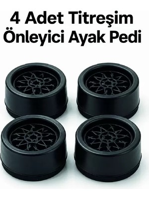 4'lü Set Çamaşır Makinesi Titreşim Önleyici Ped Midastech
