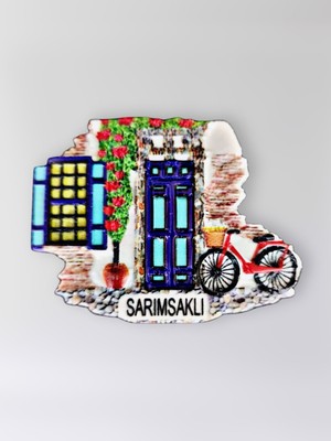 Mundy Sarımsaklı Polyester Kabartmalı Magnet 7 x 5,5 cm Dekoratif Hediyelik Buzdolabı Süsü (KOD:1490)