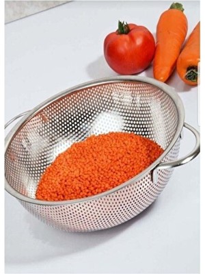 Empressco Paslanmaz Çelik Makarna Süzgeçi 26 Cm, Dayanıklı ve Pratik Kullanım