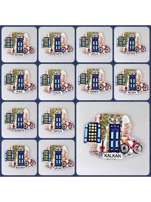 Mundy Turunç Polyester Kabartmalı Magnet 7 x 5,5 cm Dekoratif Hediyelik Buzdolabı Süsü (KOD:1487)