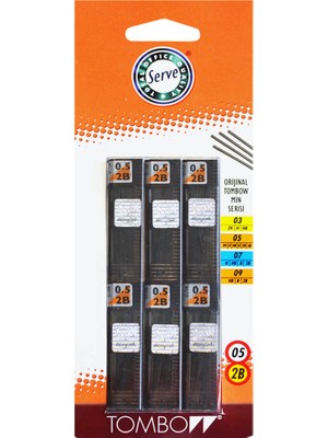 Tombow Min 2b 0.5 mm 6’lı Set