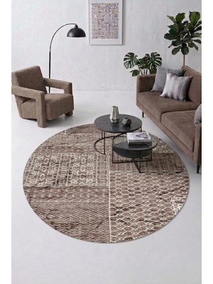 Cos.kim Kaymaz Tabanlı Halı Kesme Yolluk Salon Koridor Mutfak Yatak Odası Halısı Daire 3009 Kahve