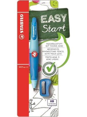  stabilo kurşun kalem easyergo 3.15 sağ mavi b-46873-10