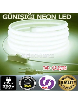 Neon LED 220volt (GÜNIŞIĞI 15 METRE NEONLED)Tak Çalıştır Fişli ve Anahtarlı ((VİDEOYU İZLEYİNİZ))MUTFAK DOLABINA ÇOK ŞIK VE KULLANIŞLIDIR