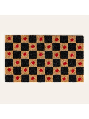 Zsa Zsa Zsu Kerala Siyah Coir Kapı Önü Paspası 45x75 Cm