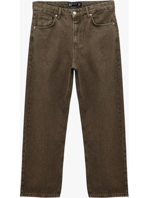 Koton Pamuklu Bol Normal Bel Oversize Baggy Jean Pantolon