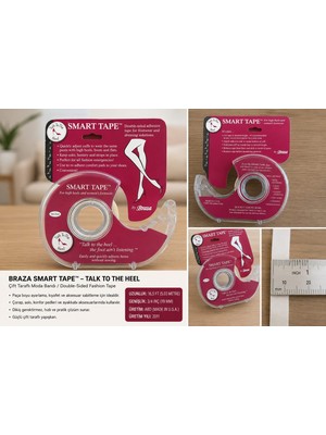 Minevoo Braza Smart Tape – Orijinal Abd Üretimi Moda Bandı (5 M x 19 Mm)