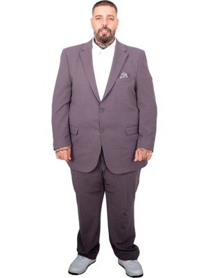 ModeXL Mode Xl Büyük Beden Takım Elbise Ascoli 25020 Gri