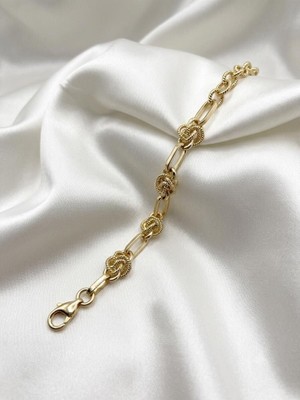 Xuping Gold Düğüm Detaylı Bileklik