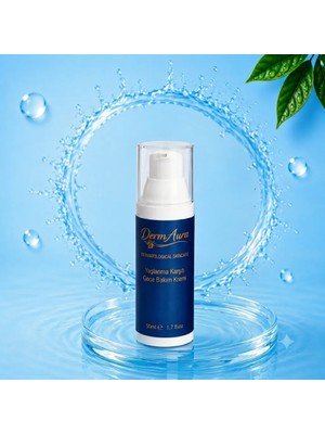 DermAura Yaşlanma Karşıtı Gece Bakım Kremi Kolajen & Hyaluronik Asit 50 ml