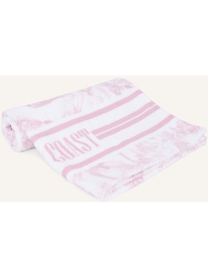 DeFacto Desenli Pamuklu Pembe Plaj Havlusu W8309AZ26SM