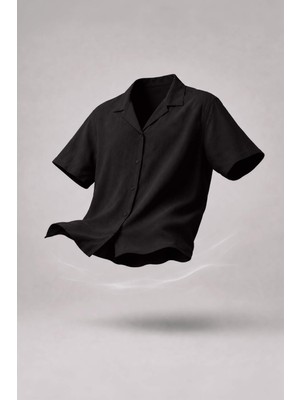 DeFacto Modern Fit Gömlek Yaka Modal Kısa Kollu Gömlek G7459AX26SM