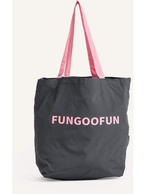Fungoofun x DeFacto Kadın Mini Siyah Bez Çanta H9317AXNS