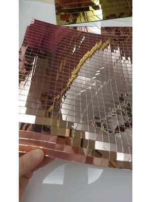 Empressco 10 Adet 10 ml Kendinden Yapışkanlı Disko Topu Aynası Pakette 30X30