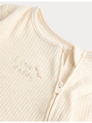 Marks & Spencer Pamuk Karışımlı “ı Love Daddy” Bebek Tulum (0–12 Ay)