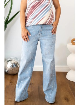 Muna Boutique Taşlı Kot Pantolon