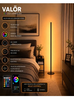 Neeko Valör Telefon Ve Kumanda Kontrollü - Oda Aydınlatma Sistemi Full Rgb - 150 Cm