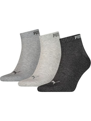 Puma Quarter-V 3p Çorap (3 Çift) 88749809 Renkli