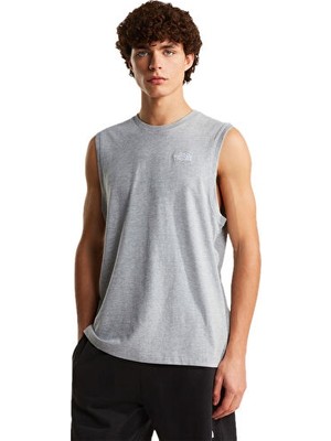 The North Face M Evolutıon Sımple Dome Tank Erkek Outdoor Tişörtü NF0A8FD4CQO1 Gri