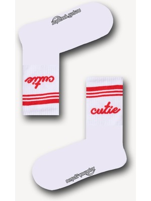 Neşeli Çoraplar Cutie Desenli Unisex Atletik Çorap