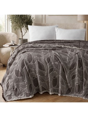 Aryıldız Home Arhm Portugal- Leaf Çift Kişilik Pike 240X260 cm Bej