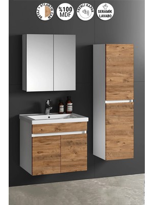 Özceden 55+35 Çiğdem Kasa Beyaz Kapak Atlantik Çam
