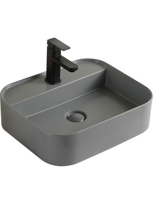 Lena EY-4720MG Mat Gri Tezgah Üstü Lavabo