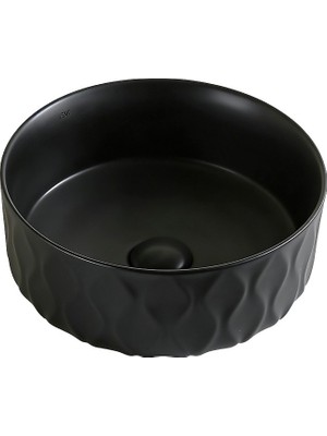 Lena EY-4750MS Mat Siyah Tezgah Üstü Lavabo