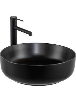 Lena E-W1201MS Tezgah Üstü Lavabo Mat Siyah