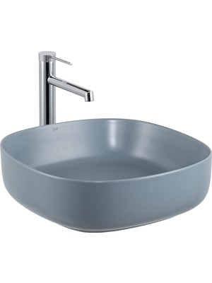 Lena E-W1203MM Tezgah Üstü Lavabo Mat Mavi