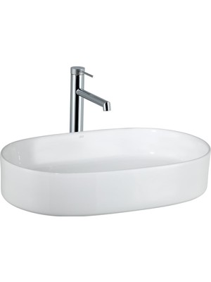 E-W1202 Tezgah Üstü Lavabo Parlak Beyaz