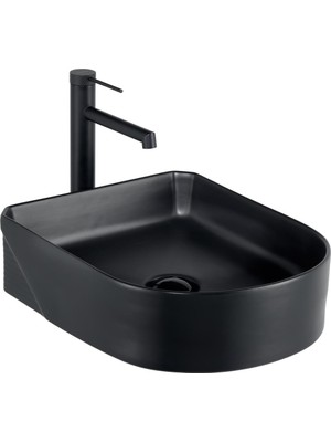 EH-5110MS Tezgah Üstü Lavabo Mat Siyah