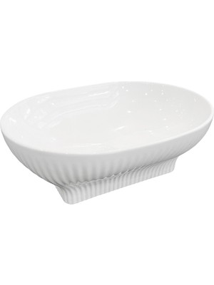 Lena EY-4821 Parlak Beyaz Tezgah Üstü Lavabo