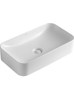 Lena EY-4730MB Mat Beyaz Tezgah Üstü Lavabo