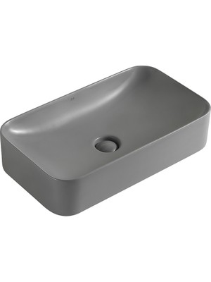 Lena EY-4730MG Mat Gri Tezgah Üstü Lavabo
