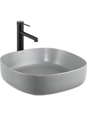 Lena E-W1203MG Tezgah Üstü Lavabo Mat Gri