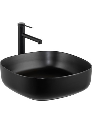 Lena E-W1203MS Tezgah Üstü Lavabo Mat Siyah