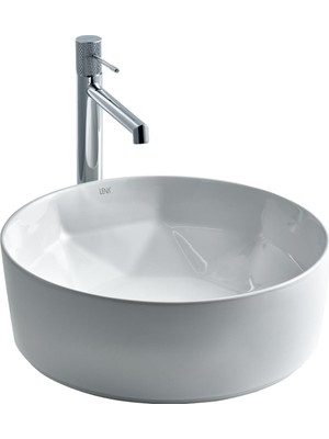 Lena E-2112 Tezgah Üstü Porselen Lavabo
