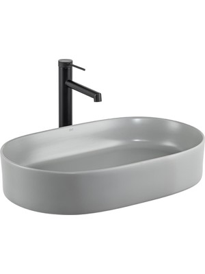 Lena E-W1202MG Tezgah Üstü Lavabo Mat Gri