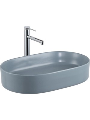 Lena E-W1202MM Tezgah Üstü Lavabo Mat Mavi
