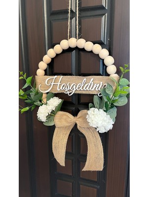 H2 Design El Yapımı Kasımpatılı Kapı Süsü